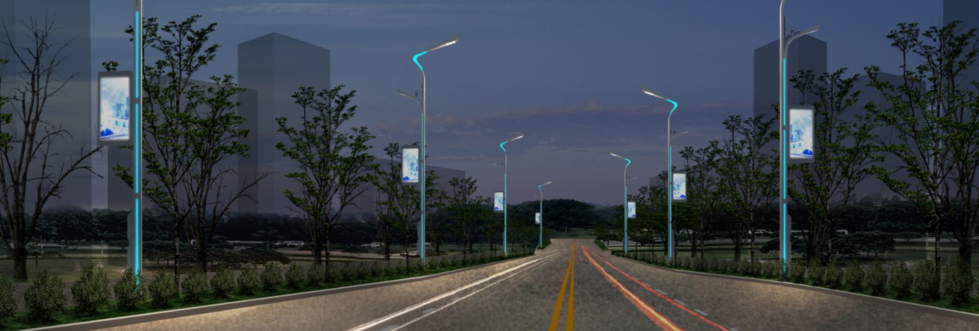 山西晋城丹河新城智慧灯杆