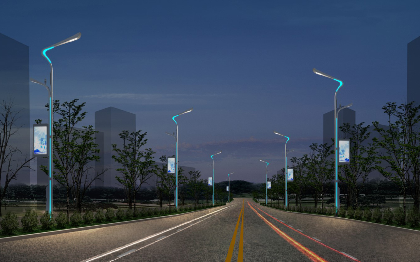 山西晋城丹河新城智慧灯杆